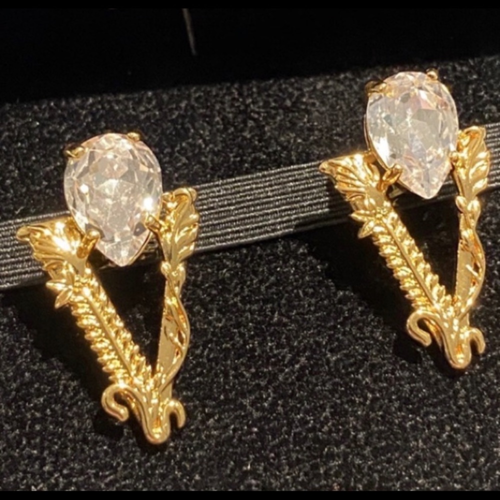 Versace V Earrings